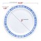 Smarty Had A Party White w/Blue and Silver Royal Rim Plastic Dinnerware Set (120 Dinner Plates+120 Salad Plates), 240PK 970BLSVP-CASE - alternate 6