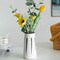 Uniquewise Set of 7in & 9.5in High Ceramic Modern Painted Brushstrokes Tapered Flower Table Vase, Black/White QI004060.2 - alternate 3