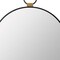 Homeroots 23" Black Round Metal Framed Accent Mirror 485020 - alternate 3