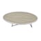 Homeroots 46" Natural and Black Wood And Iron Round Abstract Coffee Table 286244 - alternate 5