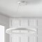 Jonathan Y Baxter 23.5" 1-Light Modern Contemporary Aluminum Integrated LED Hoop Pendant, Matt White JYL7200A - alternate 8