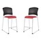 Office Star Products 886 Series Tall Stacking Visitor Chairs, Dillon Red 88657C2-R100 - alternate 1
