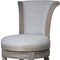 Homeroots 25" Gray Solid Wood and Fabric Counter Height Swivel Bar Chair 534315 - alternate 6