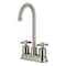 Kingston Brass Double-Handle 4" Centerset High-Arc Bar Faucet, Brushed Nickel FB8498ZX - alternate 1