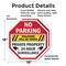 Signmission No Parking Violators Will Be Towed, 18 inch X 18 inch, Plastic Sign, 2PK OC-P-2PACK-18-85 - alternate 6
