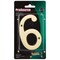 Prosource House Number, Character: 6, 4 in H Character, 2.28 in W Character N-Z046PB3L-PS - alternate 3
