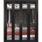 Sartodoors Sliding Closet Double Bi-fold Doors, Lucia 1299 Matte Black with Mirror, Sturdy Tracks Moldings Tr LUCIA1299DBF-BLK-72 x 96 (4* 18x96) - alternate 1
