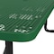Leisure Craft Rectangle Portable Picnic Table, Green, 8 ft L T8XPP-GREEN - alternate 4