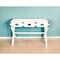 Homeroots 46" White Solid Wood Writing Desk With Three Drawers 389448 - alternate 8
