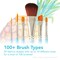 Princeton Select Artiste Flat Wash Brush, Synthetic, Short Handle Mixed Media, Size 1/2 inch, 3PK P3750FW050 - alternate 6