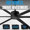 Canarm Ceiling Fan, 120 in Blade Dia, 6 Blades, 5 Speeds, 120V AC, Matte Black CP120BK - alternate 4