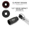Neiko 5 Piece 12 Point Socket 0.5 in Drive Impact Set, Metric 30mm - 36mm Size 02530A - alternate 6