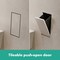 Hansgrohe XtraStoris Rock Recessed Trash Bin with Shelf & Tileable Door in Matte White 56063700 - alternate 4