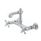 Kingston Brass Double-Handle Wall Mount Bathroom Faucet, Polished Chrome KS7251AX - alternate 1