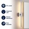 Jonathan Y Makena 28" Modern Minimalist Dimmable Integrated LED Metal Wall Sconce, Chrome JYL7022A - alternate 9