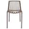 Leisuremod Acken Plastic Dining Side Chair, Taupe, 2PK ACK18TP2 - alternate 6