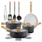 Nutrichef 14-Piece Non-Stick Ceramic Cookware Set NCCWST14WDBK - alternate 1