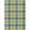 Homeroots 10' X 14' Yellow Blue And Ivory Plaid Washable Indoor Outdoor Area Rug 597140 - alternate 8