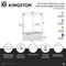 Kingston Brass 60" Acrylic Alcove Right-Hand Drain Tub with Left Sliding Tub Door, White/Brushed Brass KVTAP603222R7 - alternate 6