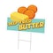 Signmission Deep Fried Butter Die Cut Yard & Stake plastic coroplast window, C-DC-1824-Deep Fried Butter C-DC-1824-Deep Fried Butter19 - alternate 1