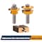Powertec Cabinet Door Rail and Stile Router Bit, Shaker Profile, 1/2" Shank, 1-5/8" Diameter, 1 Pair 73069 - alternate 1
