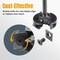 Powertec Slab Flattening Router Bit - 2+2 Flute Carbide Inserts with 1/4in Shank, 1-3/8in Cutting Diameter 73054N - alternate 5