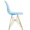 Leisuremod Bristol 5-Piece Modern Dining Set: Round MDF Table & 4 Eiffel Plastic Chairs with Chrome Legs, 5PK BTBL-35BL-CR19TBUG4 - alternate 8