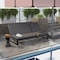 Leisuremod Chelsea 2-in-1 Convertible Sofa & Double Chaise, Aluminum, 660lb Capacity CLBL-82BL - alternate 6