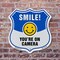Signmission Smile You're On Camera Shield Sign Smile, 6 inch X 6 inch, Plastic Sign, 2PK SHI-P-2PACK-6-463 - alternate 5
