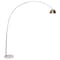 Leisuremod Arco Arched Floor Lamp 75.6in Height with White Round Marble Base and Metal Dome Lamp Shade, Gold ALWH-BGG-13GG - alternate 8