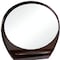 Homeroots 39" Brown Oval Wood Framed Mounted Dresser Mirror 366210 - alternate 5