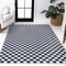 Jonathan Y Ainsley Modern Cottage Checkerboard Non-Slip Machine-Washable Dark Blue/White 3 ft. x 5 ft. Area Rug WSH126C-3 - alternate 7