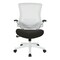 Office Star Products Ventilated Seating White Screen Back Manager's Chair, Linen Black EM60926WH-F23 - alternate 3