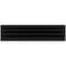 Apollo Tile Arte 1.97 in. x 7.87 in. Matte Black Ceramic Subway Deco Wall and Floor Tile 4.1 sqft/case, 38PK RID88BLKDECM - alternate 4