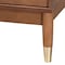 Baxton Studio Mandolin Mid-Century Ash Walnut Wood 2-Drawer Nightstand 258-14051-ZORO - alternate 4