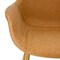 Leisuremod Markley Modern Leather Dining Arm Chair with Gold Metal Legs, Light Brown ECG26BR - alternate 6