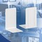 Acrimet Clear Plastic Bookends 1 Pair, Book Holder (White), 2PK 290.6 - alternate 4