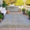 Homeroots 3' X 5' Taupe And Ivory Abstract Washable Indoor Outdoor Area Rug 631077 - alternate 6