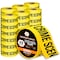 Xpose Safety Crime Scene Do Not Cross Tape Roll, 3 Mil, 3 Inch Wide x 1000 Feet, Yellow w/Black Letters, 48PK PCST-3M-48-X - alternate 1