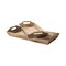 Homeroots Set Of 2 Natural Brown Wood With Grains And Knots Highlight Trays 376054 - alternate 4