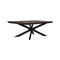 Homeroots 55" Brown And Black Solid Wood And Metal Coffee Table 520647 - alternate 1