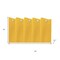 Homeroots 72" Yellow Vinyl Shower Curtain Liner 548971 - alternate 4