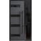 Vdomdoors Front Exterior Prehung Steel Door Ronex0131 Grey 96 Sidelight Exterior Window Sidelite Entry Metal RONEX0131EXD-GRE-W36+16xH96-LH-I - alternate 1