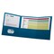 Oxford Paper Tri Fold Pocket Folder, Blue, 20PK 59802 - alternate 3