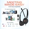 Delton MS Teams Noise-Canceling On-Ear Computer Headset with 3-Mics, USB Type-A & Type C, Black 62Y - alternate 8
