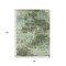 Homeroots 8' X 10' Artichoke Green And Pale Aqua Abstract Washable Indoor Outdoor Area Rug 630636 - alternate 6