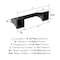 Amerock Mulholland Matte Black Traditional Pivoting Double Post Toilet Paper Holder BH36021MB - alternate 4