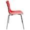 Leisuremod Astor Plastic Dining Chair with Black Steel Base in Transparent Red, 2PK ACBL-20TR2 - alternate 5