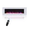 Edendirect 60-in W White Wall mount LED Flat wall Electric Fireplace with Remote Control Included ZR-WM60-WH - alternate 1