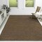 Jonathan Y Griffin Rustic Farmhouse Woven Jute Solid Brown 4 ft. x 6 ft. Area Rug NRF201C-4 - alternate 1